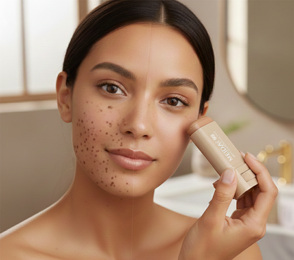 Multi-tonal skin tint stick.